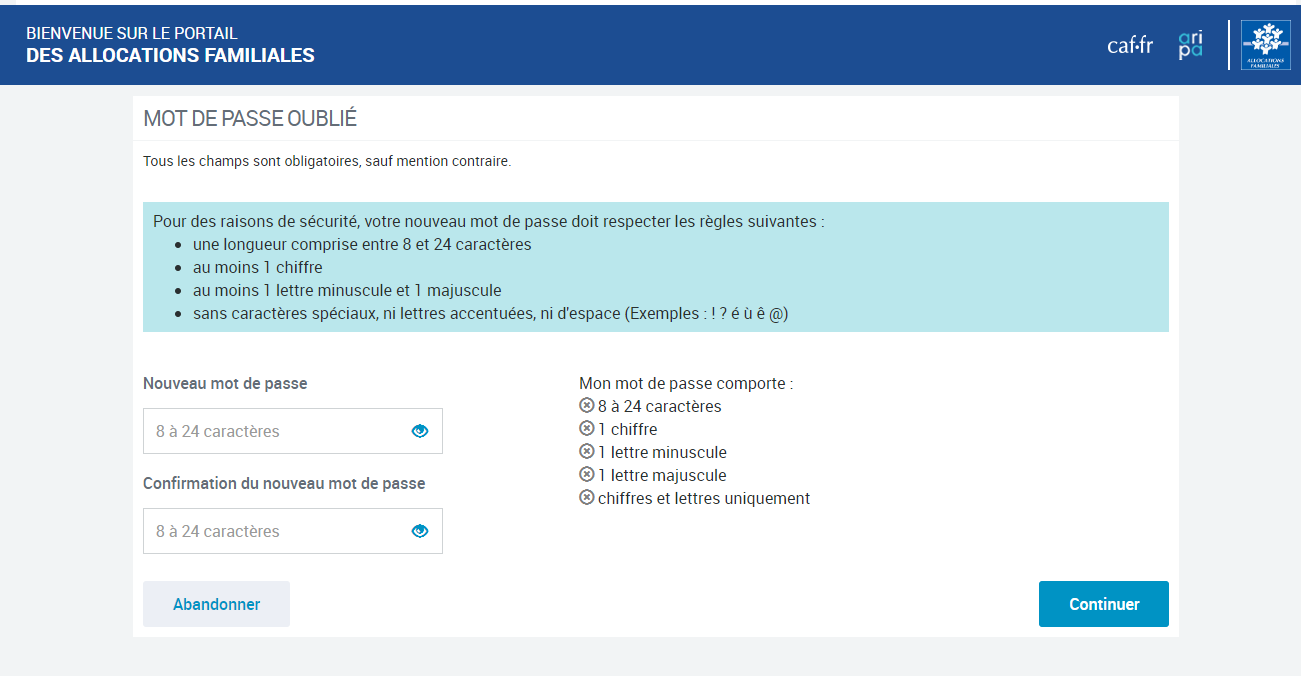 Comment R Cup Rer Son Mot De Passe N D Allocataire Avec La Caf